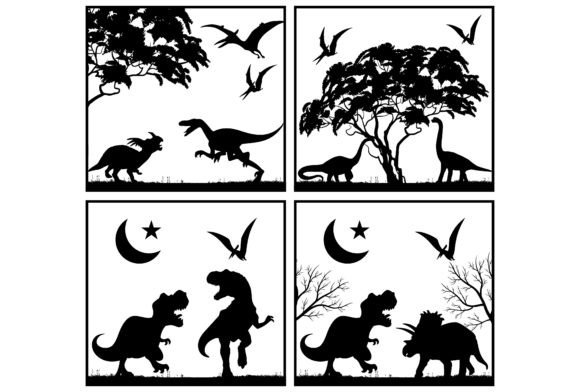 Download Laser Cut Dinosaur 3D SVG Silhouette - Premium Resources