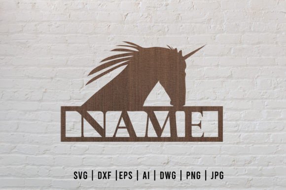 Download Unicorn Laser Cut Name Sign - Laser cut name sign Collection