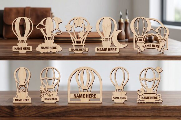 Download Hot Air Balloon Laser Cut Name Sign - Laser cut name sign Collection