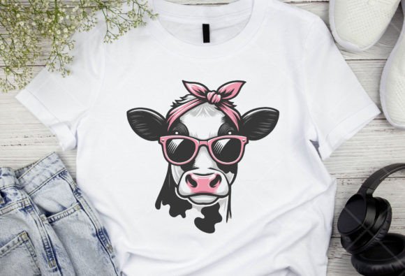 Download Funny Cow with Bandana, Cute Cow Png - Funny Collection