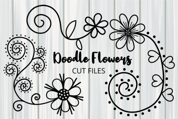 Download Hand Drawn Doodle Daisy Flower Cut Files - Cut files Collection
