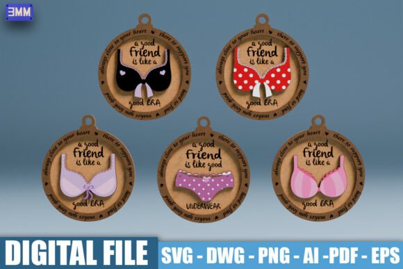 Download 3D Funny Best Friend Ornament SVG DXF - Funny Collection